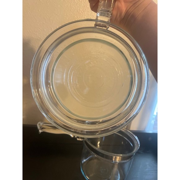 Pyrex Flameware Vintage Glass Double Boiler With Lid 6283 - Picture 6 of 12